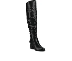 Sale Journee Collection Women's Kaison Extra Wide Calf Over-The-Knee Boots