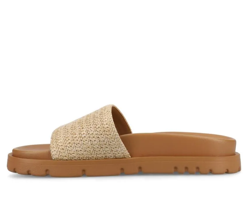 Sale Journee Collection Women's Starr Footbed Sandals