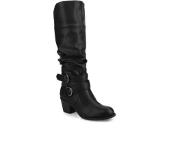 Clearance Journee Collection Women's Late Wide Calf Knee High Boots