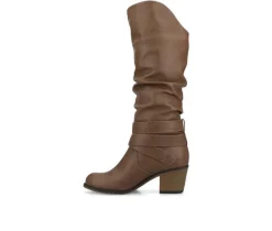 Clearance Journee Collection Women's Late Wide Calf Knee High Boots