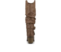 Clearance Journee Collection Women's Late Wide Calf Knee High Boots