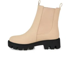 Online Journee Collection Women's Ivette Lugged Chelsea Boots