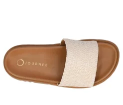 Sale Journee Collection Women's Starr Footbed Sandals
