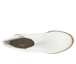 Sale Journee Collection Women's Riplee Platform Block Heel Booties