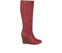 Best Journee Collection Women's Langly Wedge Knee High Boots