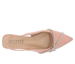 Sale Journee Collection Women's Rebbel Slingback Mules
