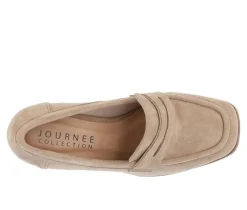 Best Journee Collection Women's Malleah Block Heel Loafers