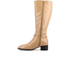 Sale Journee Collection Women's Rhianah Wide Width Wide Calf Knee High Boots