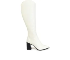 Hot Journee Signature Women's Laila-XWC Knee High Heeled Boots