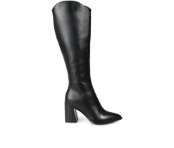 Discount Journee Signature Women's Laila-WC Knee High Heeled Boots