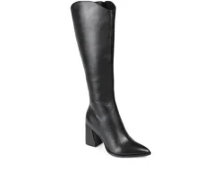 Discount Journee Signature Women's Laila-WC Knee High Heeled Boots