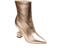 Best Lady Couture Women's Crown Heeled Booties