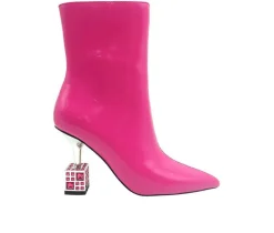 Hot Lady Couture Women's Crown Heeled Booties