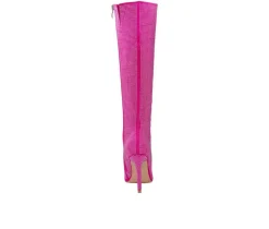 Sale Lady Couture Women's Diamond Knee High Stiletto Boots