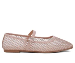 Discount London Rag Women's Averona Mesh Mary Jane Flats