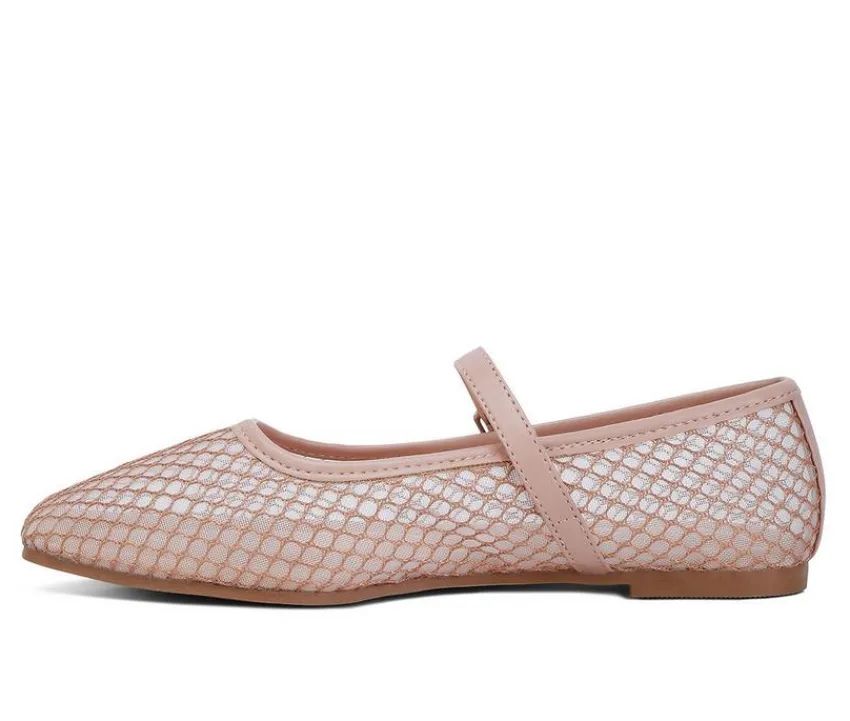 Discount London Rag Women's Averona Mesh Mary Jane Flats