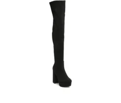 Best London Rag Women's Bubble Platform Knee High Boots
