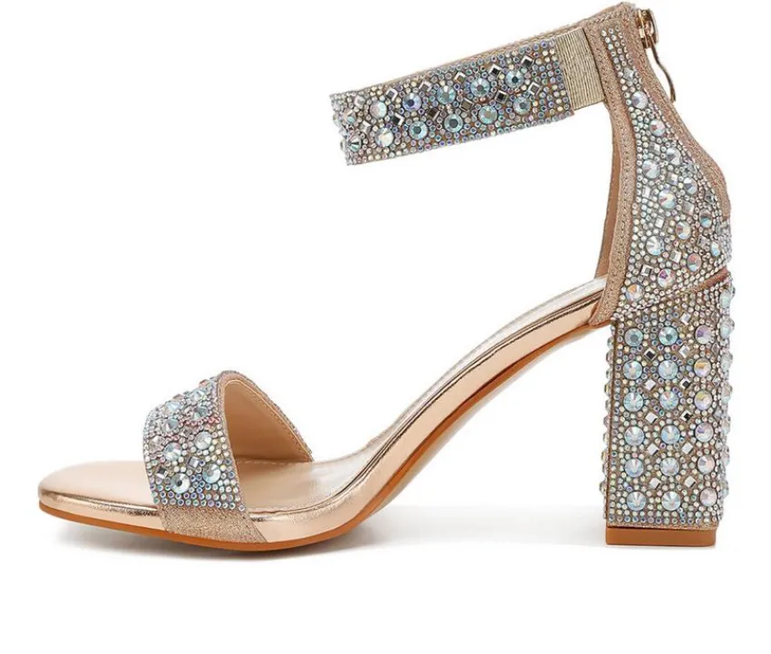 Discount London Rag Women's Cady Rhinestones Dress Sandals