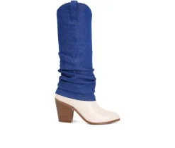 Sale London Rag Women's Fab Cowboy Knee High Boots
