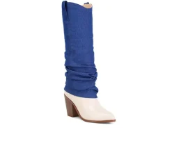 Sale London Rag Women's Fab Cowboy Knee High Boots