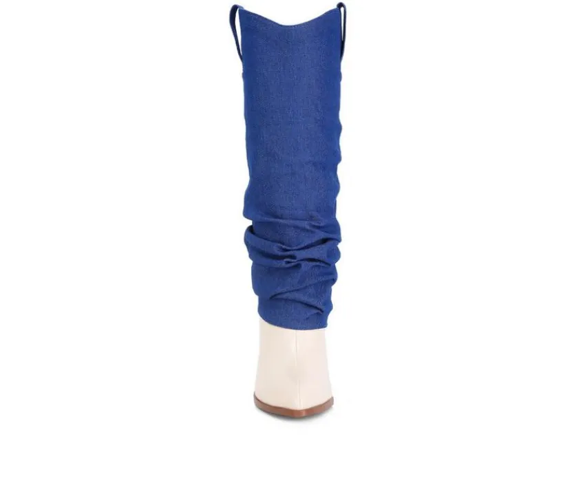 Sale London Rag Women's Fab Cowboy Knee High Boots