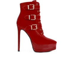 Discount London Rag Women's Gangup Platform Stiletto Booties