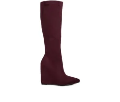 Discount London Rag Women's Gladol Knee High Wedge Boots