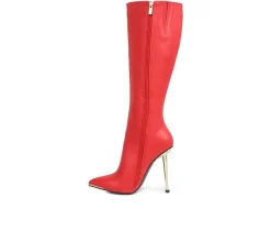 Best London Rag Women's Hale Knee High Stiletto Boots