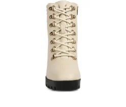 Best London Rag Women's Hamiltons Platform Heeled Combat Boots