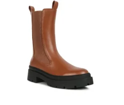 London Rag Women's Jolt Mid Calf Chelsea Boots