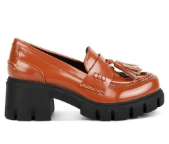 Sale London Rag Women's Jonah Chunky Heeled Loafers