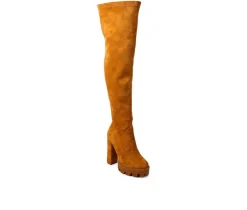 Discount London Rag Women's Maple Over The Knee Heeled Boots