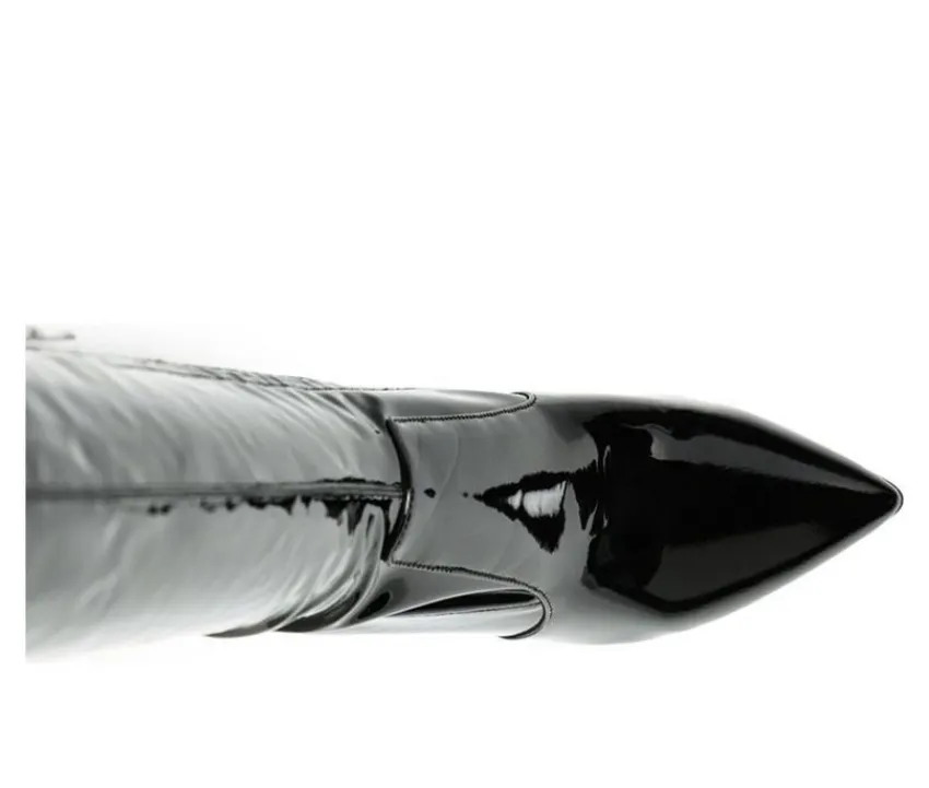 Discount London Rag Women's Noire Block Heel Knee High Boots