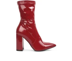 Sale London Rag Women's Pluto Mid Calf Heeled Booties