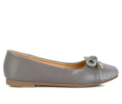 Clearance London Rag Women's Rhinestone Toe Cap Flats