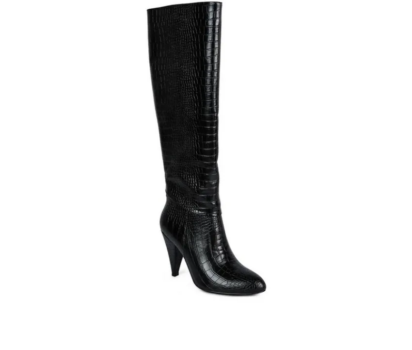 Clearance London Rag Women's Rum Rolls Knee High Boots