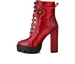 Outlet London Rag Women's Scotch Lace Up Heeled Booties