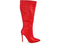 Best London Rag Women's Tinkles Knee High Stiletto Boots