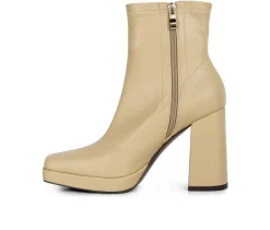 Clearance London Rag Women's Tintin Block Heel Booties