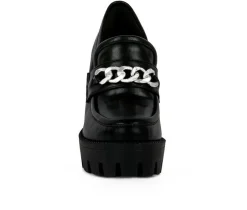 Outlet London Rag Women's Y2K High Platform Heeled Loafers