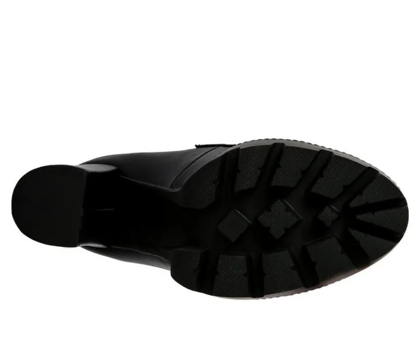 Outlet London Rag Women's Y2K High Platform Heeled Loafers