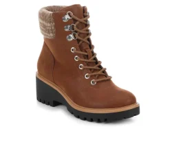 Online MIA Women's Georgiy Combat Block-Heeled Boots