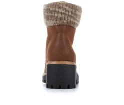 Online MIA Women's Georgiy Combat Block-Heeled Boots