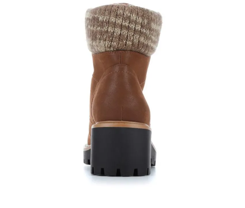 Online MIA Women's Georgiy Combat Block-Heeled Boots