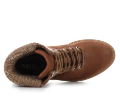 Online MIA Women's Georgiy Combat Block-Heeled Boots