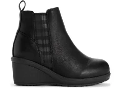 Online MUK LUKS Women's England Oxford Wedge Booties