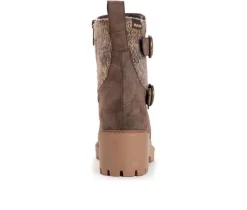 Best MUK LUKS Women's Finley Faith Heeled Winter Booties