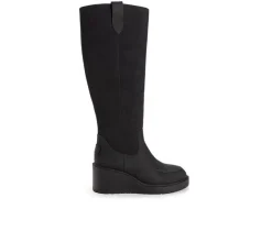 Outlet MUK LUKS Women's Sloane Knee High Wedge Boots