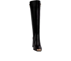 Best Ninety Union Women's Link Knee High Heeled Boots