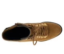 Rag & Co Women's Goose Lace Up Heeled Booties